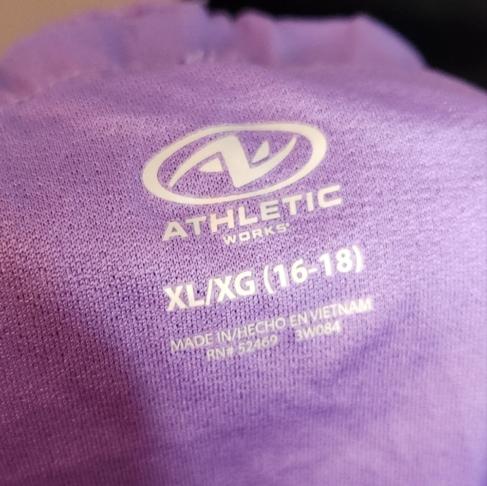 Athletic Works Size XL(16-18) Purple Shorts With Pockets Buttercore - Picture 5 of 6